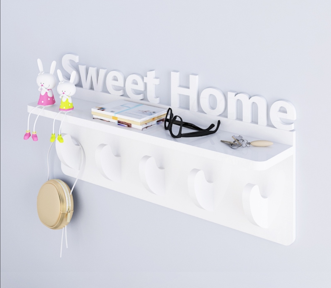 رف بعدة علاقات مع كلمة Sweet Home رف بعدة علاقات مع كلمة Sweet Home