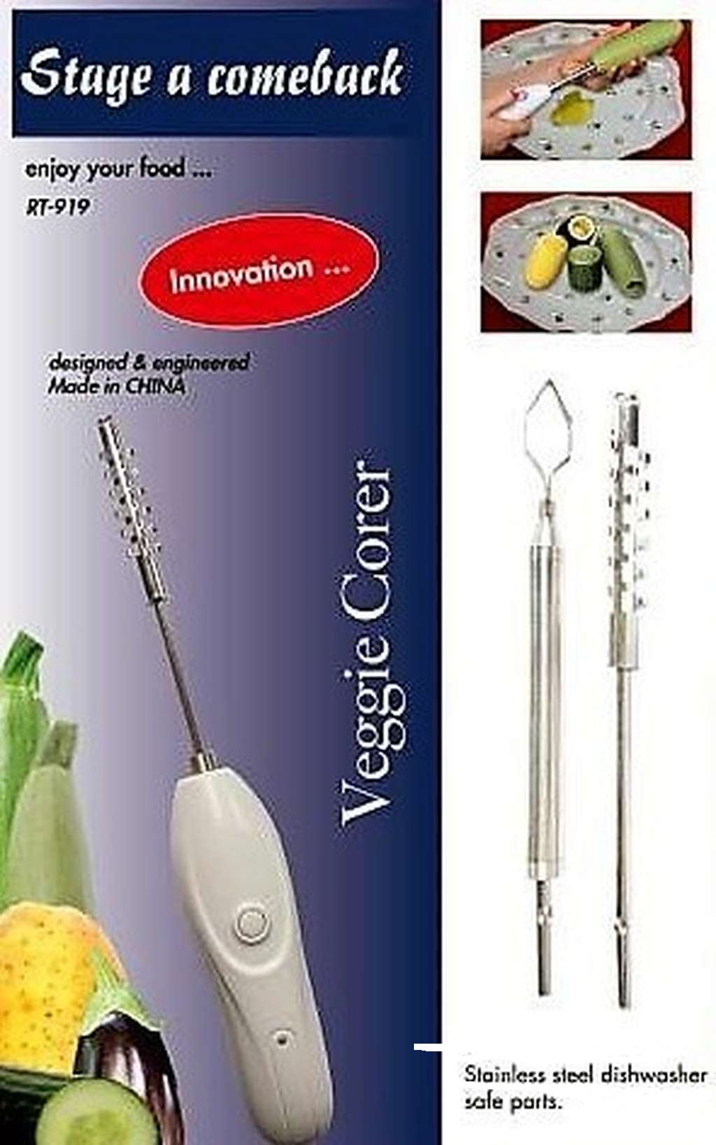 حفارة الخضار و مقشرة السمك Veggie Corer حفارة الخضار و مقشرة السمك Veggie Corer