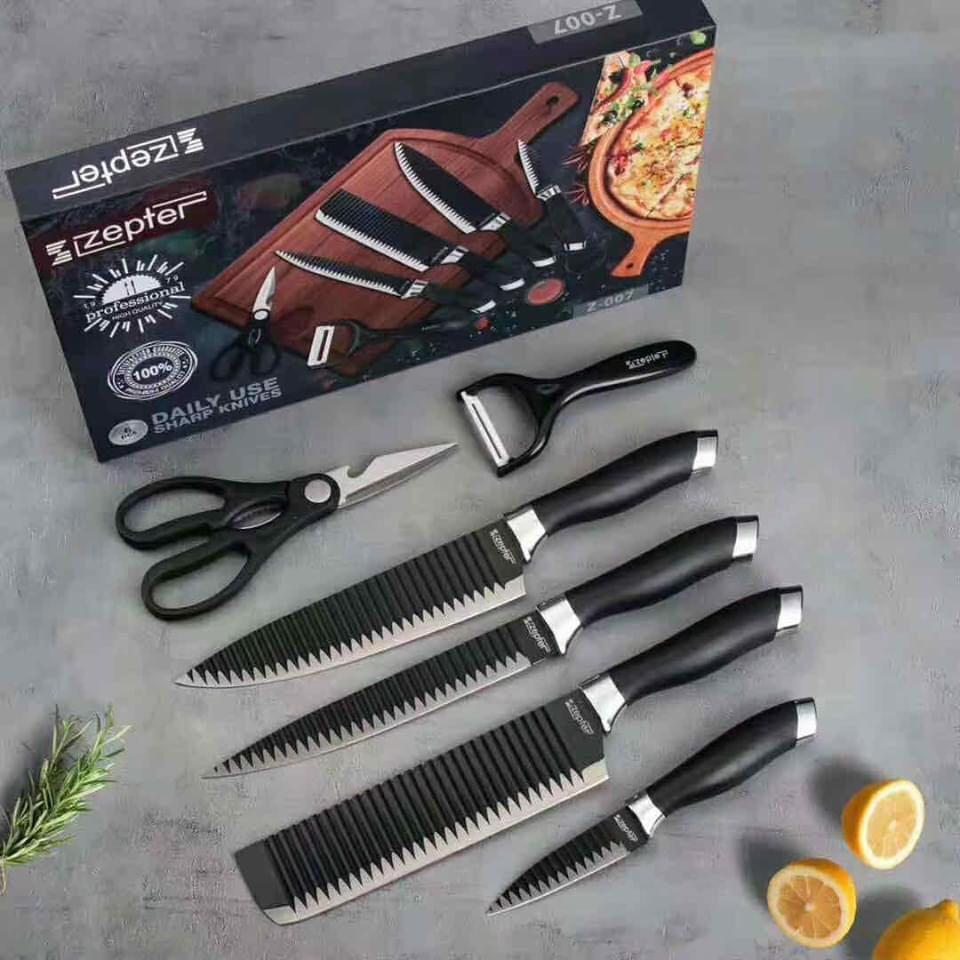 مجموعة سكاكين المطبخ 6 قطع